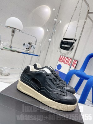 Jil sander Low-top leather sneakers Black