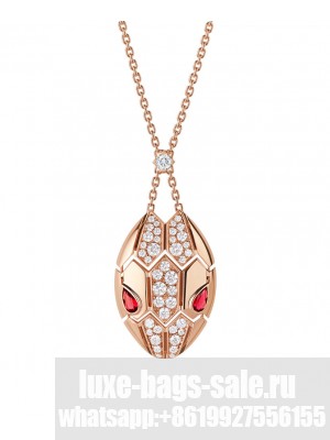 Bvlgari Necklace Serpenti Red