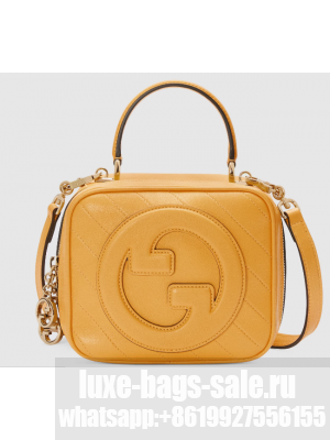 GUCCI BLONDIE TOP HANDLE BAG 744434 Yellow