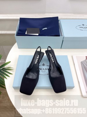 Prada Satin Slingbacks Sandals 01