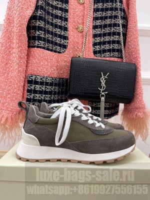 Brunello Cucinell Suede and techno fabric runners sneakers 023