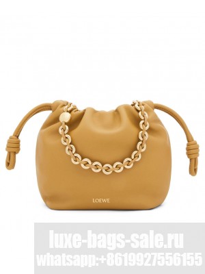 Loewe Mini Flamenco Purse Bag In Mellow Nappa Lambskin Apricot