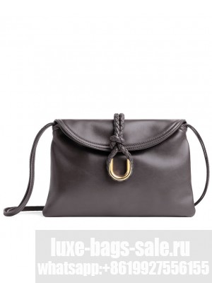 Bottega Veneta Small Liberta Dark Coffee