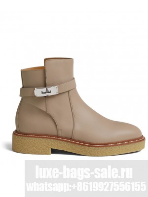 Hermes Women's History Ankle Boot Cream