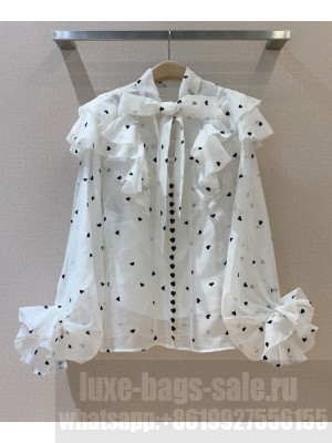 Zimmermann Women's Crush Embroidered Blouse White