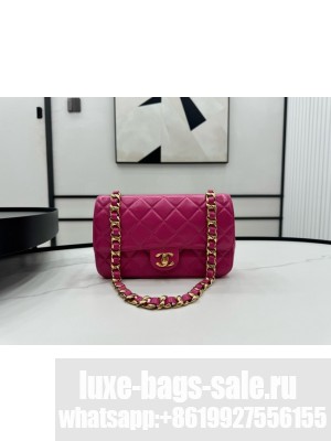 Chanel SMALL 2.55 HANDBAG Lambskin & Gold-Tone Metal AS6300 rose