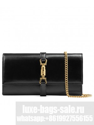 Gucci Jackie 1961 Chain Wallet 652681 Black
