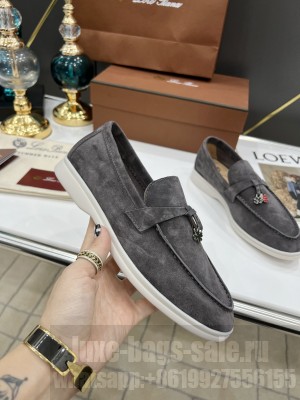 Loro Piana Unisex Summer Charms Walk Moccasin Suede Calfskin 2022 Collection 09