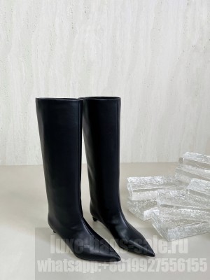 Jil Sander 3.5cm Calfskin Leather High boots Black