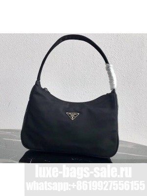 Prada Nylon Hobo Bag MV515 Black 2019