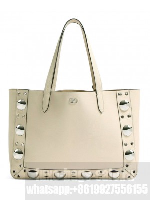 Valentino Garavani Nellcote Shopping Bag Cream