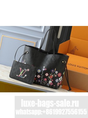 Louis Vuitton LV x TM Neverfull MM M13675 Black