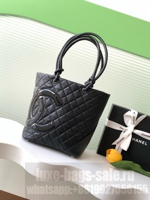 Chanel Sheepskin Shoulder Bag AS6336 black&paint