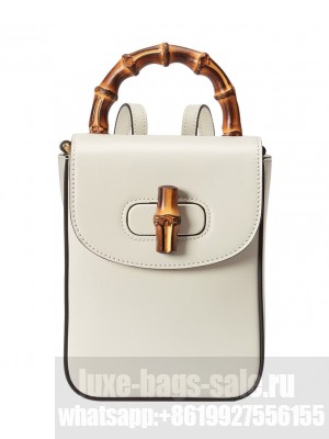 Gucci Bamboo Mini Handbag 702106 Cream
