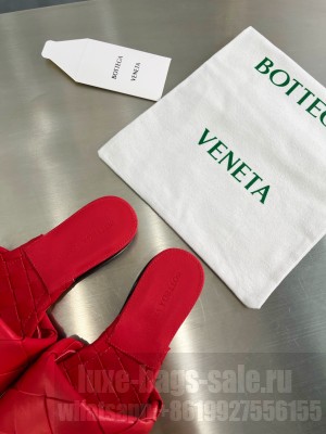 Bottega Veneta 9.5cm Woven Lambskin Flat Slide Sandals 2022 Collection 014