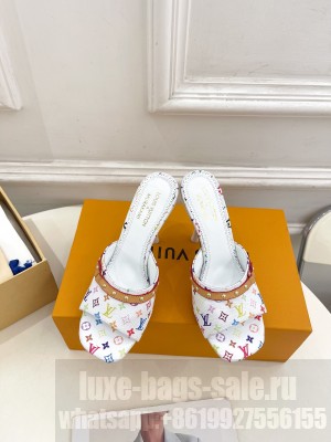 Louis Vuitton 1AGWU9 LV x TM 6AM Monogram White 9.5cm Mule 2025
