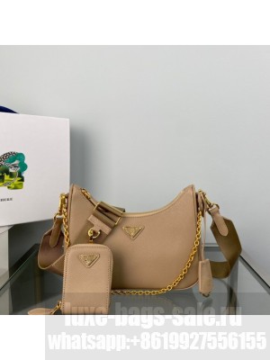 Prada Re-Edition 2005 Saffiano shoulder bag 1BH204 Biscuits