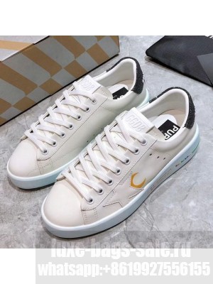 Golden Goose Graffiti White Calfskin Sneaker Blue Spring/Summer 2021 Collection 42