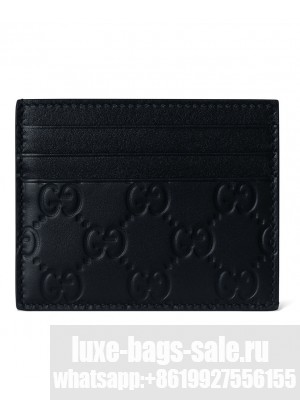 Gucci GGG Emblem Series Card Holder Black