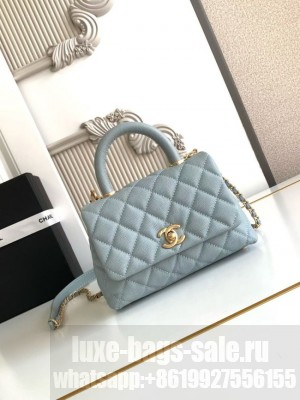 Chanel MINI FLAP BAG WITH TOP HANDLE AS2215-6