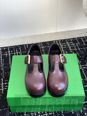 Bottega Veneta Women's Trek Mary-Jane Burgundy