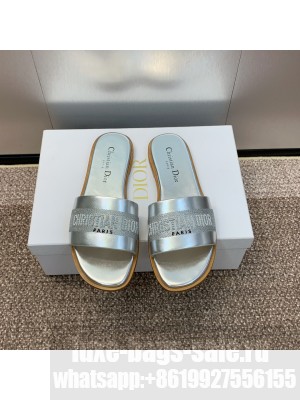 Christian Dior Women's Dway Slide Silver