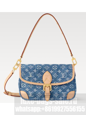 Louis Vuitton NEW Diane M13070 Denim Blue