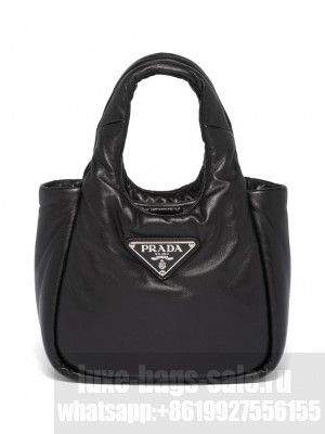 Prada Small Padded Prada Soft Nappa-leather Bag 1BA359 Black