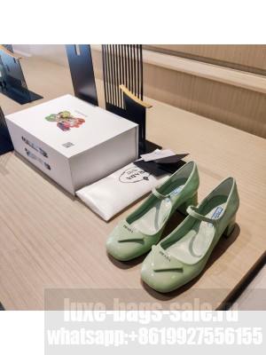 Prada Patent Leather Pumps 1I771M Green 2022 Collection