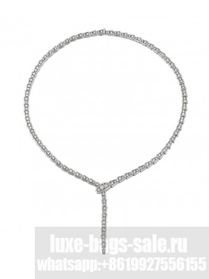 Bvlgari Women's Serpenti Viper Necklace Silver