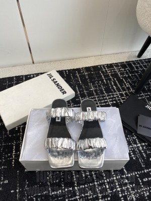 JIL SANDER Slide Mule Silver