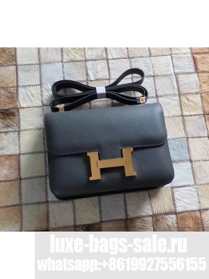 Hermes Constance 18/23 Bag in original Epsom Leather Vert Gris