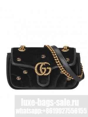 Gucci GG Marmont Mini Shoulder Bag 446744 Black
