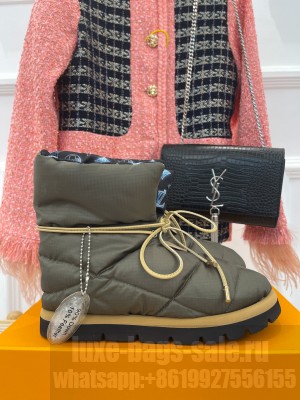 Louis Vuitton Pillow comfort ankle boots green