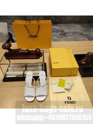 Fendi First 95mm calfleather high-heeled sandals 02