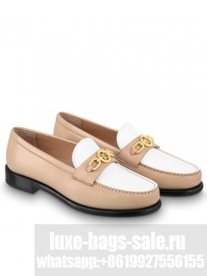 Louis Vuitton Women's Chess Flat Loafer Henna