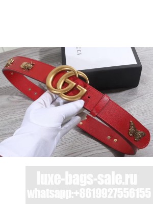 Gucci Charms Belt 38mm Red