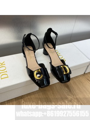 Dior C'est Dior Pumps 3.5cm in Patent Calfskin 2023 Black