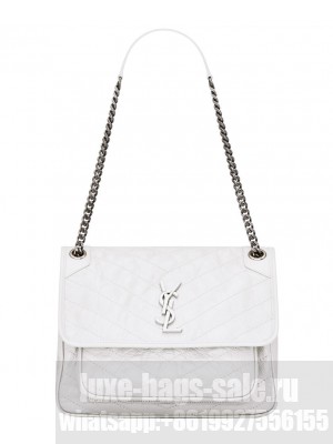 Saint Laurent Large Niki Chain Bag 4988940 White