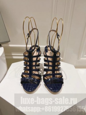 TOM STAMPED CROCODILE LEATHER CARINE SANDAL 01