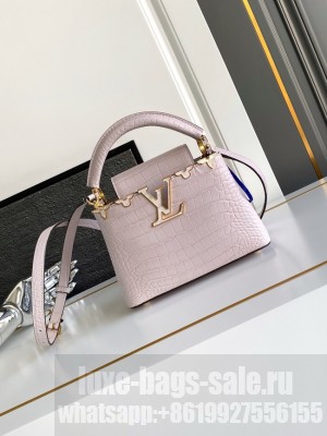 Louis Vuitton Capucines Mini Crocodile pattern M86153 pink