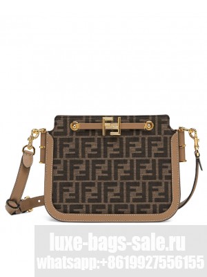 Fendi Touch FF Fabric Bag 8BT349 Coffee