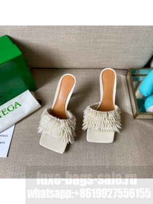 Bottega Veneta Bean Stretch Bead 9cm Sandals White 2021 Collection