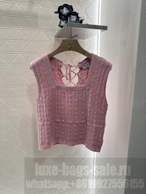 Chanel Tie-knit vest Pink