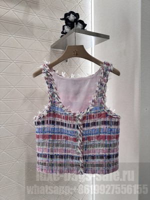 Chanel Tweed Multicolor Top