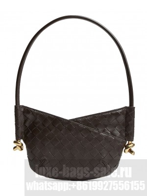 Bottega Veneta Mini Solstice Dark Coffee