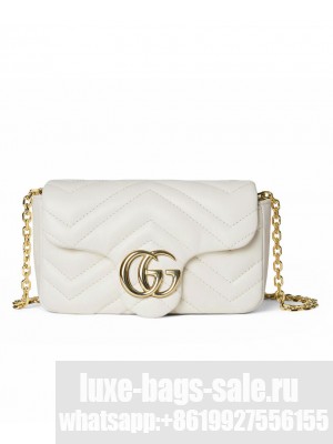 Gucci GG Marmont mini Shoulder Bag 841290 White