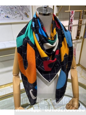 Chanel Women s Square Scarf Black