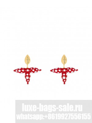 Louis Vuitton Women's LV x YK Louisette Infinity Dots Earrings Pink