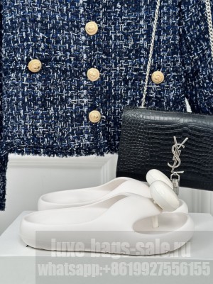 Loro Piana Foam Rubber Slide White